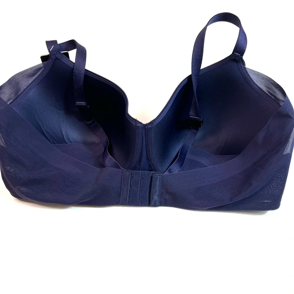 NWT Wacoal Ultimate Side Smoother T-Shirt Bra Navy Blue Size 42DDD